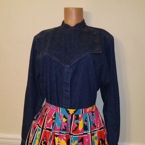 Vintage Denim Western Shirt